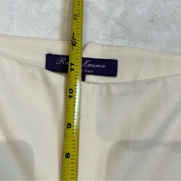 Ralph Lauren purple label silk lined wool ivory pants 10 - Picture 7 of 11